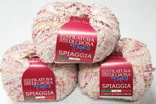 Lotto 3 Filatura Di Crosa Fancy SPIAGGIA filati novità ingombranti 50 grammi ciascuno