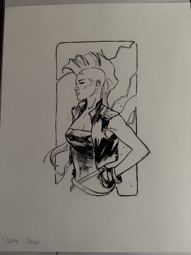 Clay mann original art storm - clay,