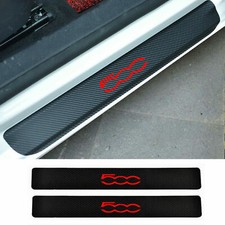 2 Pcs For Fiat 500 Carbon