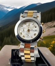 OROLOGIO CRONOGRAFO KLAUS-KOBEC COUTURE SPORT KKG1913 QUARZO BICOLORE BATTERIA NUOVA 