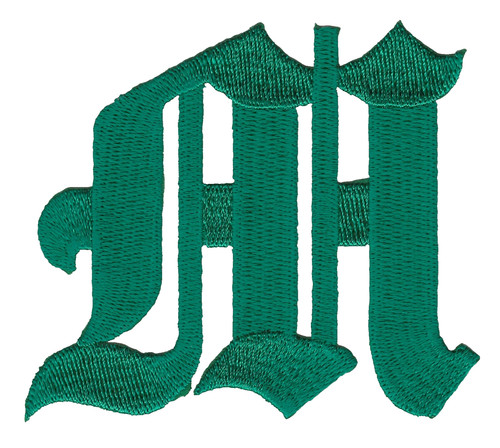 Monogramma gotico verde - monogramma,