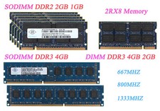 Nanya 4 GB 2 GB 1 GB DDR2 DDR3 memoria di lavoro laptop notebook SODIMM Ram lotto hot