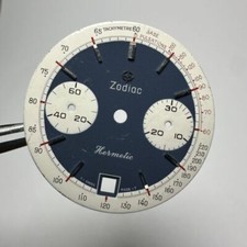 Zodiac Hermetic Vintage Blue dial Hand winding chronograph watch