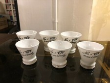 VOV PEZZIOL PADOVA N°6 Bicchierini Liquore Vetro Opalina anni 50 Vintage Bar