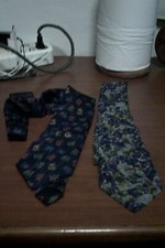 coppia cravatte marca FASHION  by AVON 100%seta vintage