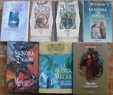 Lotto Dragonlance 6 libri fantasy draghi gemelli Margaret Weis Tracy Hickman D&D