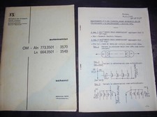 Ferrovie ; AUTOMOTRICI OM – Aln 773.3501-3570 , Ln 664.3501-3549 – SCHEMI ; 1975