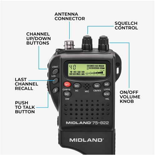 Radio midland 822 per - 75-822,