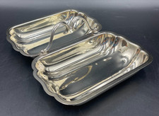 Antipastiera Salsiera aperitivo EPCA BRISTOL SILVER 2 scomparti argentato