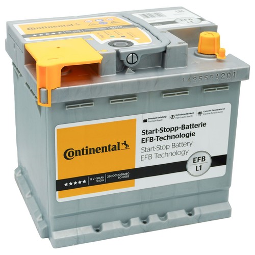 Batteria auto continental efb - batteria,