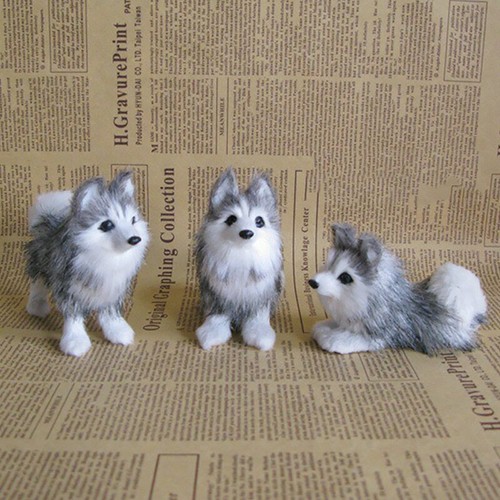 Miniature scultura cane husky - miniature,