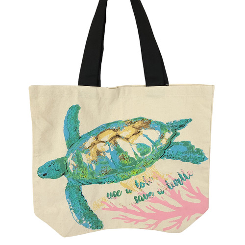 Borsa tote tela tartaruga