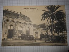 Cartolina Nice Gare P.-L.-M. Ed. Giletta  (1909) CB421 Postcard *