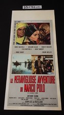 LA643 locandina originale LE MERAVIGLIOSE AVVENTURE DI MARCO POLO prima ed.1965