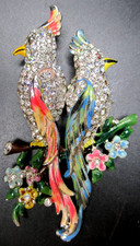 Spilla Duetto Strass Smaltato