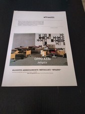 1962 OLIVETTI ARREDAMENTI UFFICIO METALLICI SPAZIO VINTAGE AD PUBBLICITA
