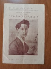 PALERMO 1946 catalogo mostra pittore SABATINO MIRABELLA