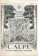 R- L'ALPE RIVISTA FORESTALE ITALIANA N.1 GENNAIO -- CTI --- 1935 - B - YDS265