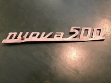 TARGHETTA SCRITTA STEMMA  FIAT NUOVA 500 - VINTAGE EPOCA COLLEZIONE