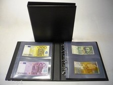 ALBUM RACCOGLITORE PER BANCONOTE + 25 FOGLI A 2 SCOMPARTI