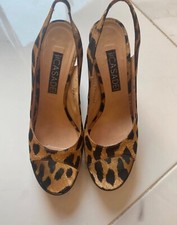 Tacchi casadei a punta aperta Vintage maculati Tg.38 