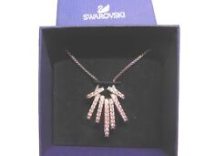 Collana collier ciondolo donna Swarovski. Colore argento, come nuova con scatola