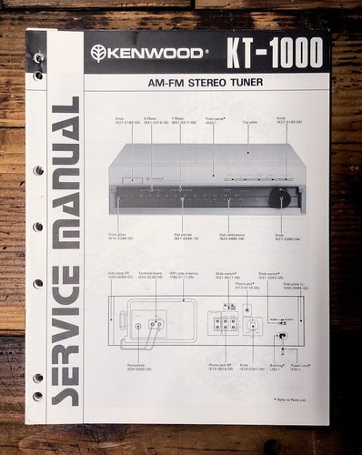 Kenwood 1000 tuner manuale - kenwood, kt-1000