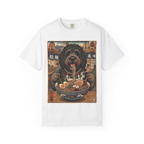 Maglietta barbet dog - dog, eating