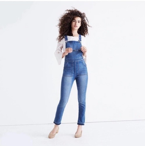 Madewell salopette jeans blu - salopette,