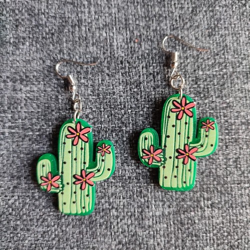Orecchini cactus ragazza - orecchini,
