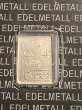 Lingotto platino 999,5 in