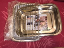 2 Teglie Da Forno Con Griglia