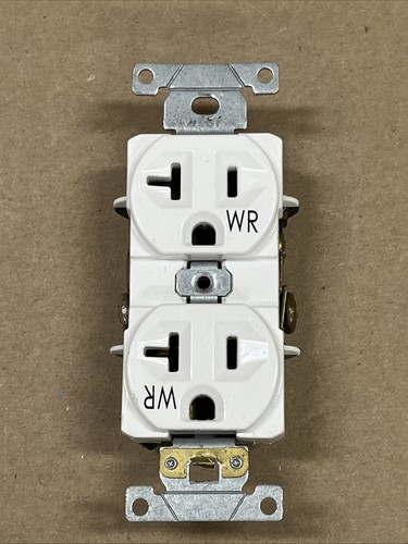 Leviton wbr20 presa duplex - wbr20-w,