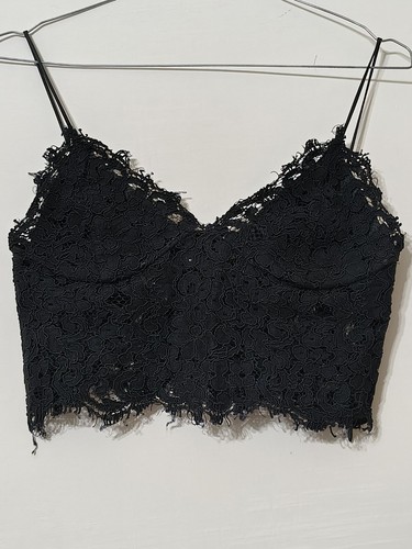 Crop top pizzo - crop,