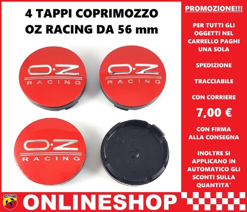 Tappi coprimozzo racing - oz,