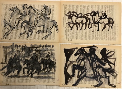 Disegni china e pastello - ,