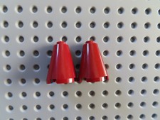 Lego 2 x Cono Cono 3942c Rosso Scuro 2x2x2