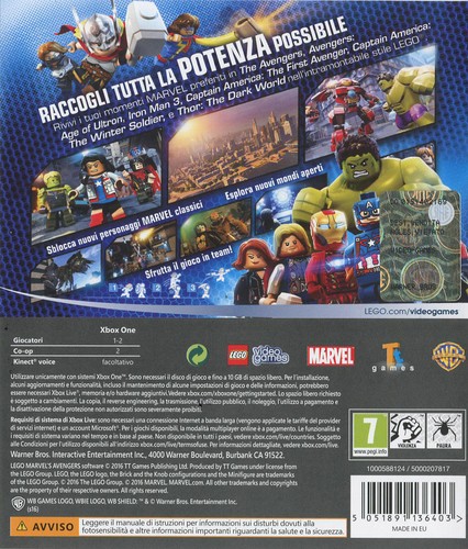Xbox one lego marvel - xbox,