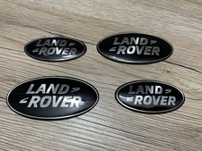 Kit 4 Stemmi Ovali Land Rover Ant. Post. è Laterali Per Discovery Sport Neri ￼