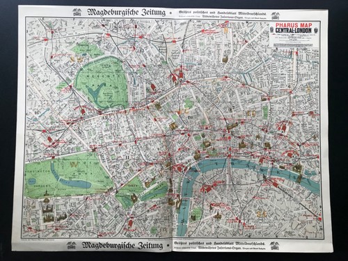 Pharus plan london map - pharus-plan, london,