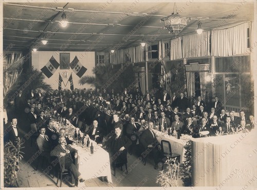 1925 venezia banchetto regata - banchetto,