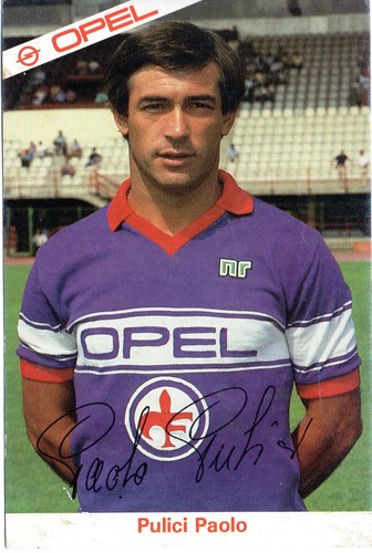 Cartolina giocatore fiorentina - giocatore,
