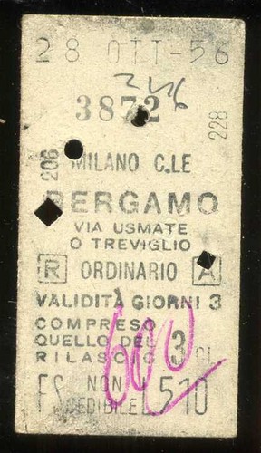 Biglietto treno ferrovia - biglietto,