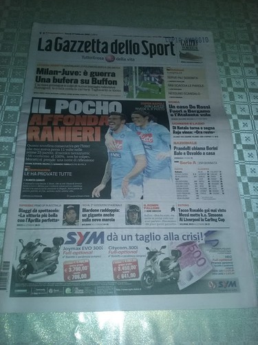 Gazzetta dello sport - sport, 27/2/2012
