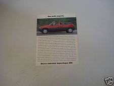 advertising Pubblicità 1990 RENAULT SUPER 5CABRIOLET