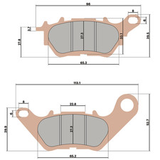 PASTIGLIE FRENO ANTERIORI