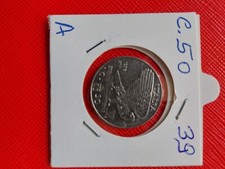  MONETA 50 CENTESIMI 1939  VITTORIO EMANUELE  III