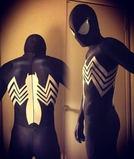 Black Venom Cos Jumpsuit