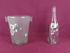 BOTTIGLIA CHAMPAGNE E SECCHIO GHIACCIO PERRIER JOUET DIPINTA FLOREALE VS17