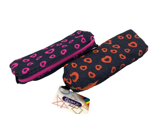 Astuccio jeans cuori - astuccio,